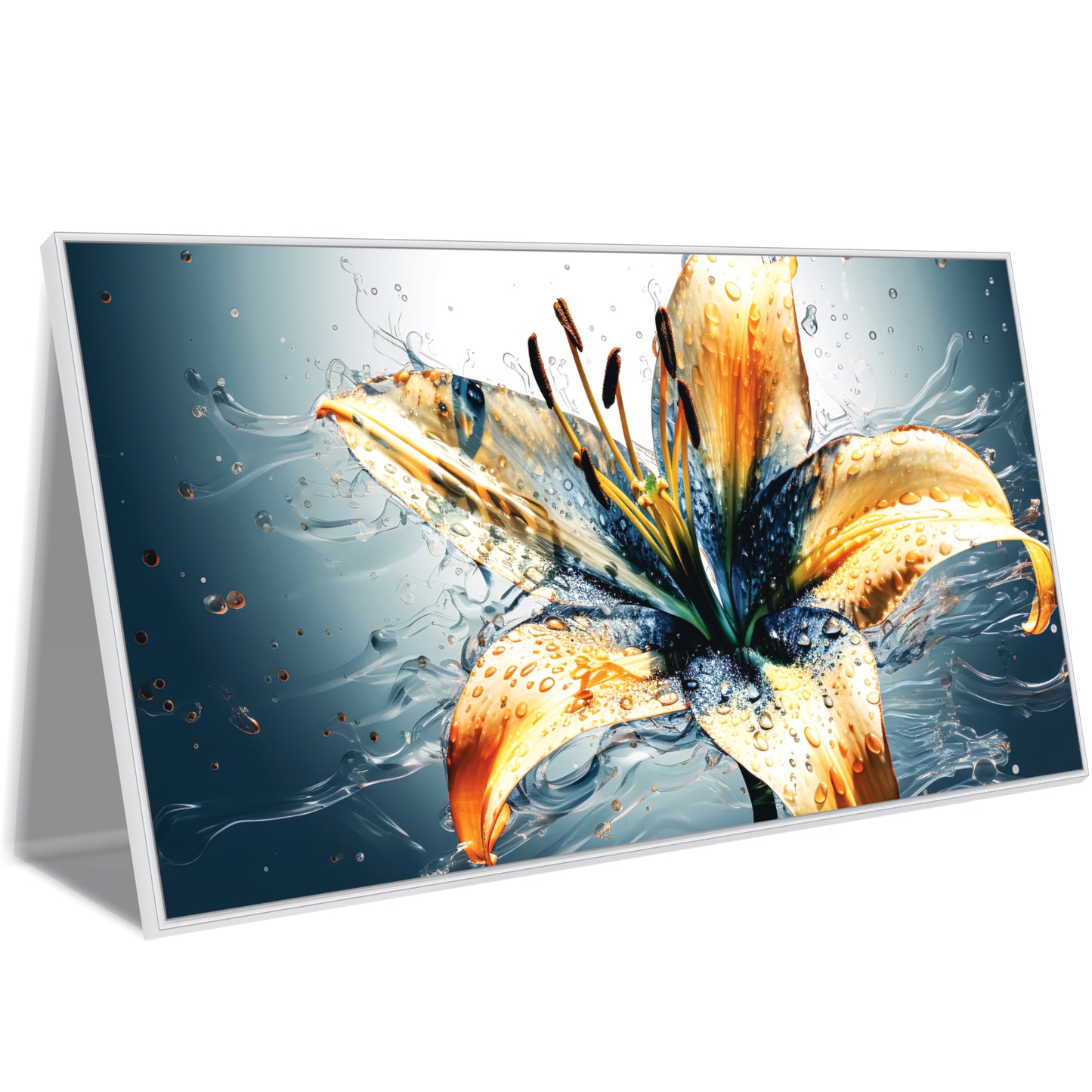 Lily Flowers Art Canvas Print Wall Painting