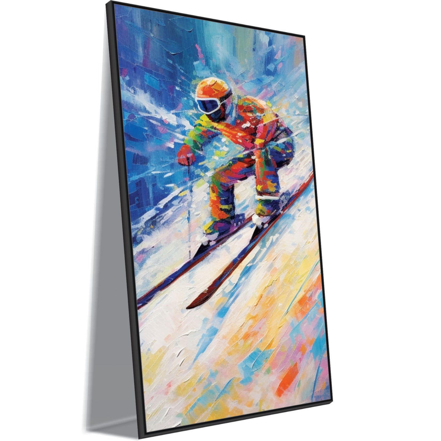 Skier Painting Canvas Art Wall Painting