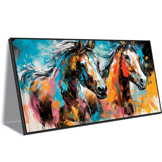 Horse running art Canvas Print Wall Painting