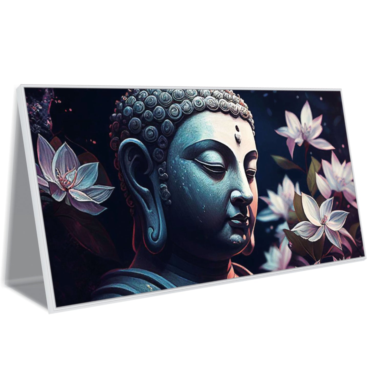 3D Flower Buddha Canvas Art Canvas Print Wall Painting