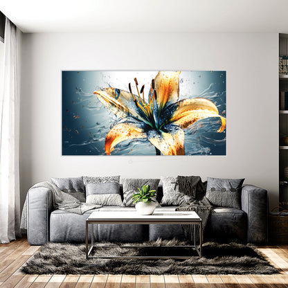 Lily Flowers Art Canvas Print Wall Painting