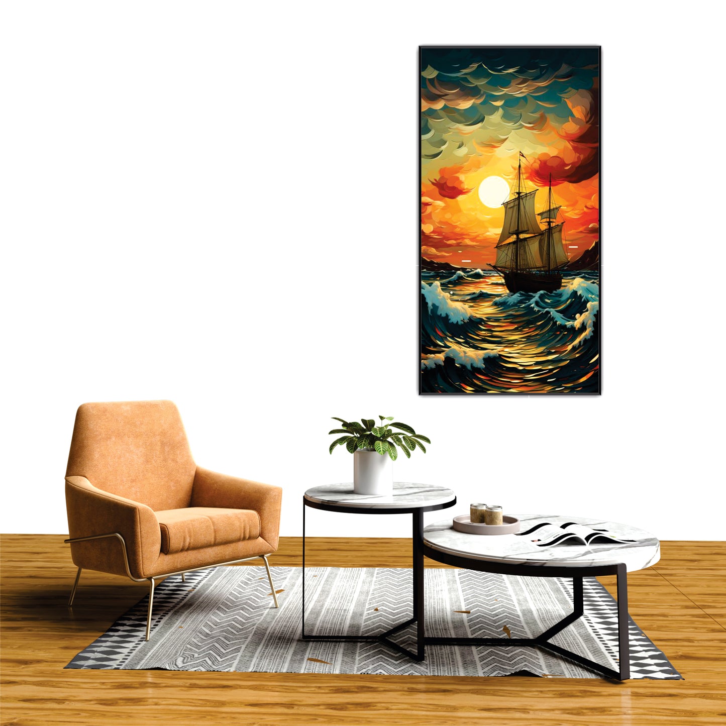 Boating view Canvas Print Wall Painting