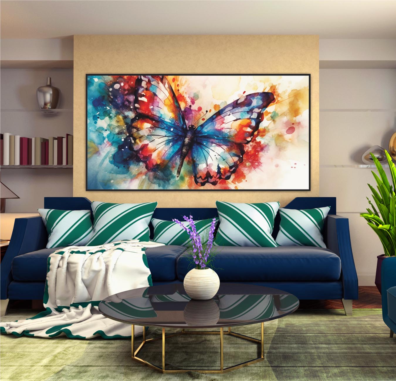 Colourful butterfly Canvas Print Wall Painting