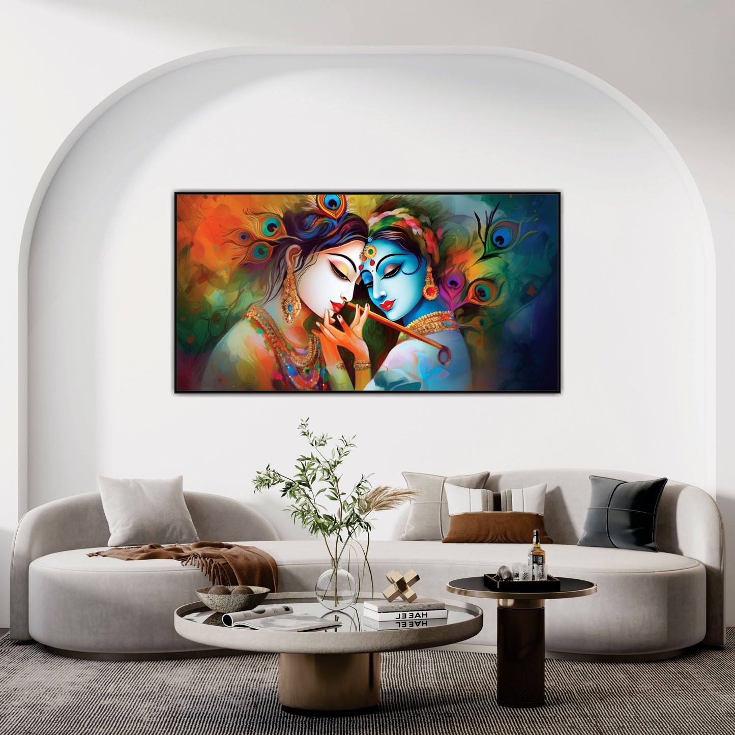 Radha Krishna Canvas Wall Painting