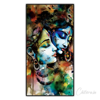 Radha Krishna Wall Canvas Painting