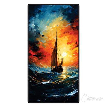 Boating view Canvas Print Wall Painting