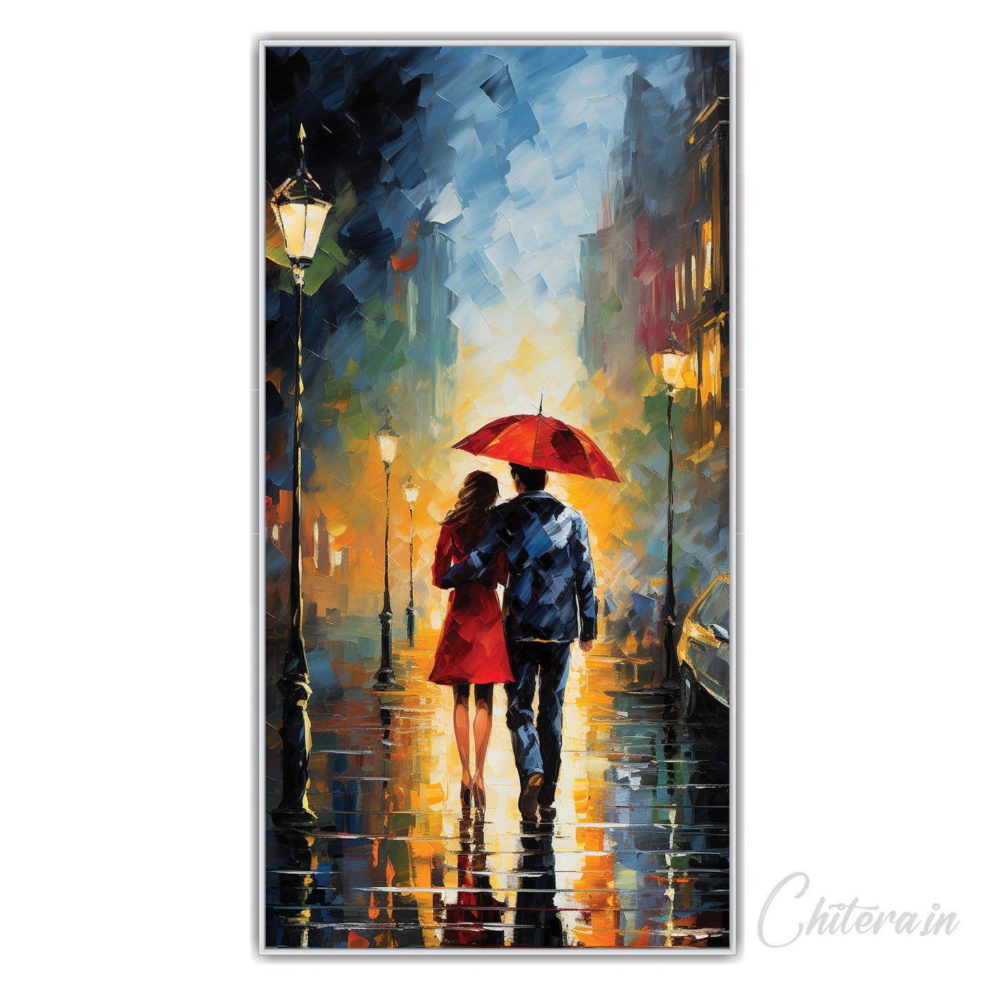 Couple Painting Art Canvas Print Wall Painting