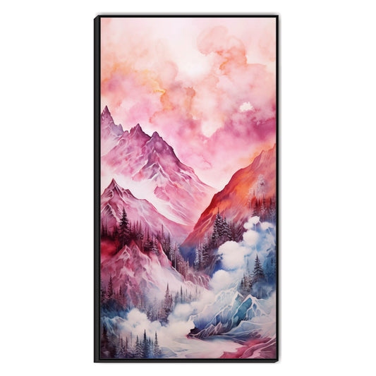 Blush Horizon Canvas Wall Art