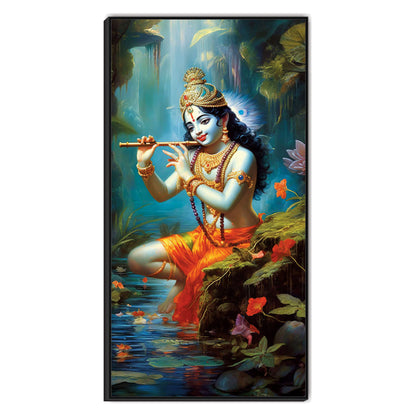 Krishna flute Canvas Art Wall Painting