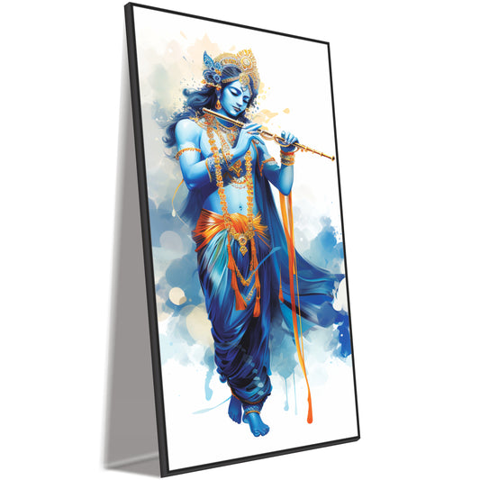 Krishna Flute Wall Canvas Painting