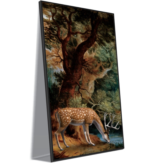 Forest deer Canvas art Print Wall Painting