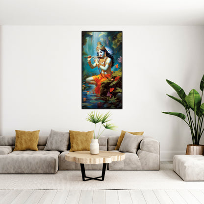 Krishna flute Canvas Art Wall Painting