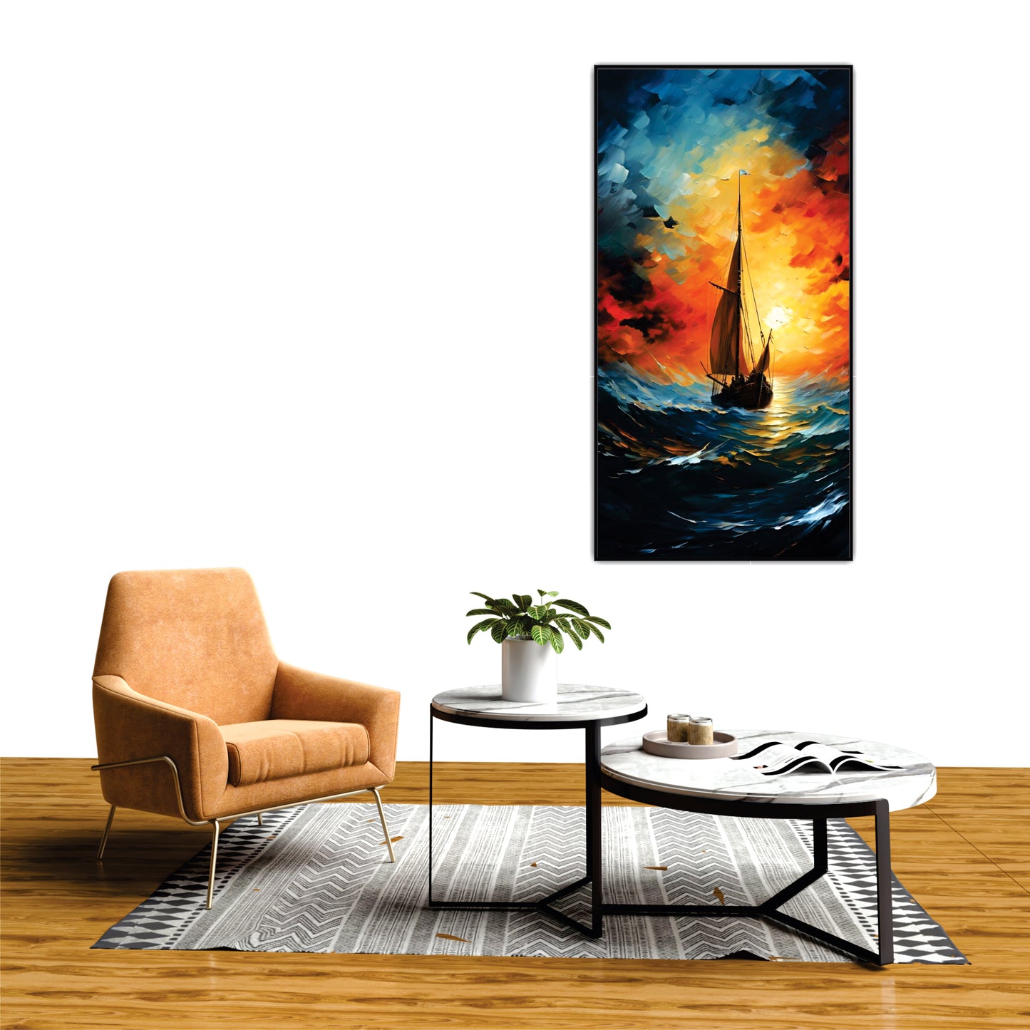 Boating view Canvas Print Wall Painting