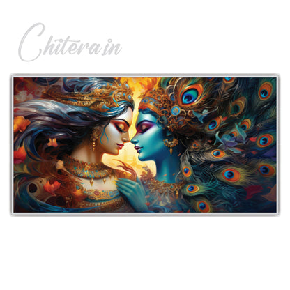 Radha Krishna beautiful art Canvas Print Wall Painting