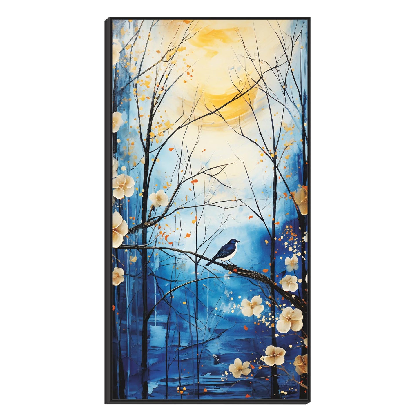 Nature midnight bird Canvas Print Wall Painting