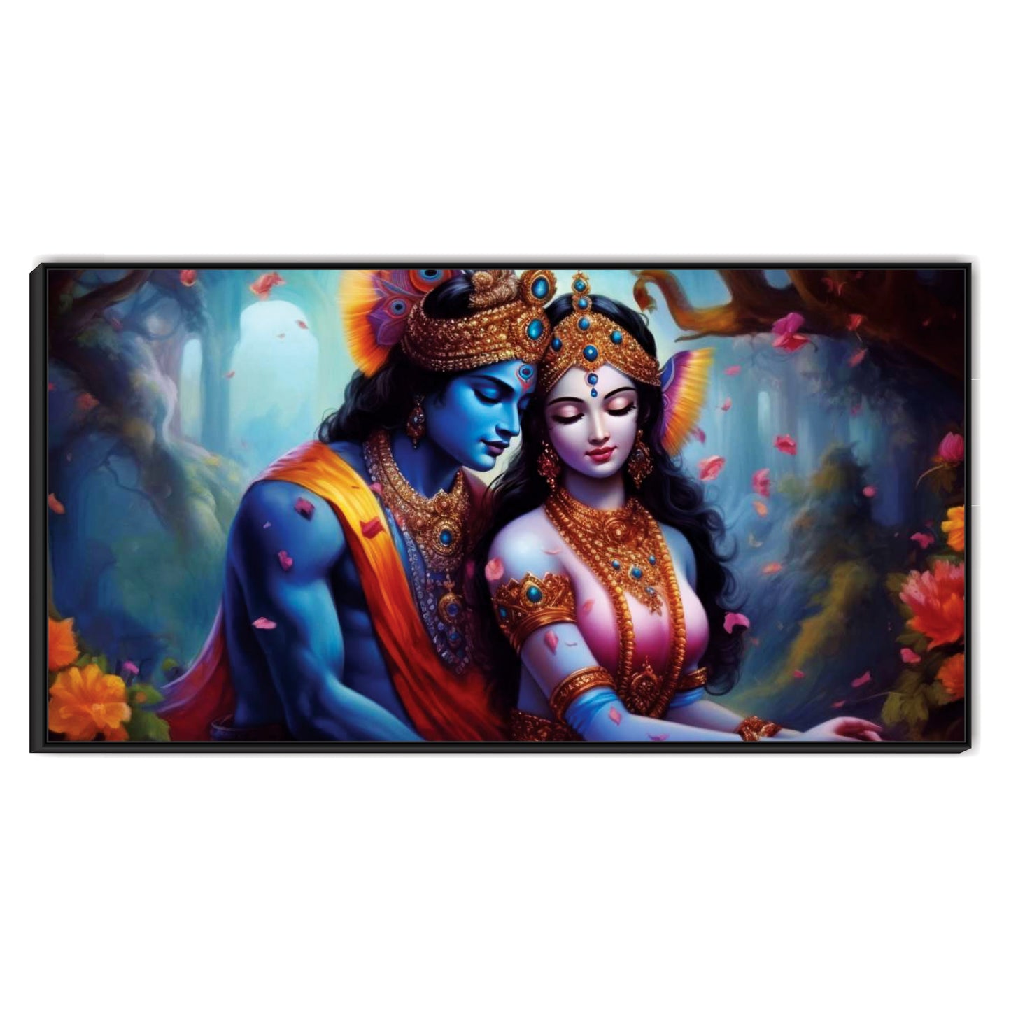 Radha Krishna beautiful Canvas Art