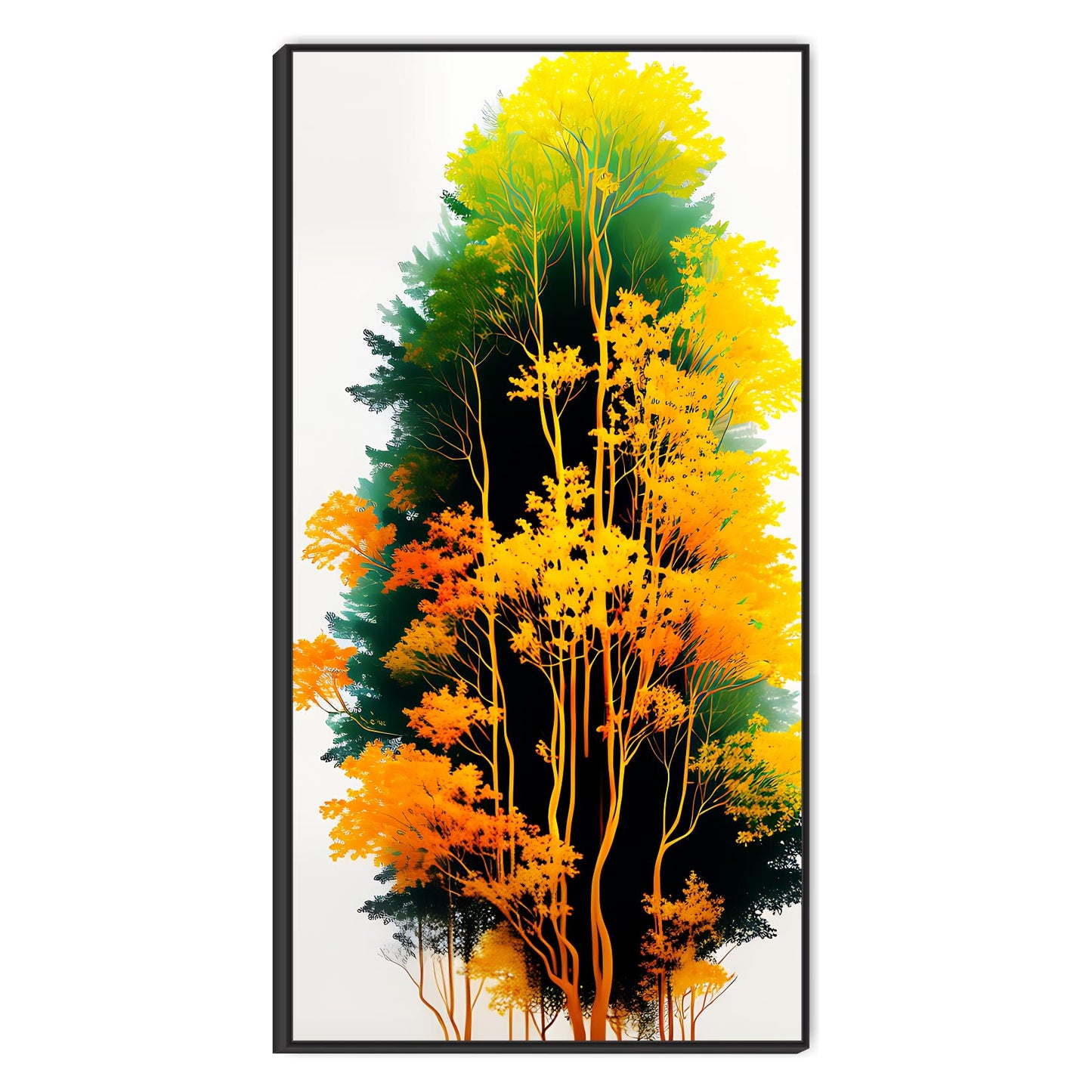 3D Tree leaves art Canvas Print Wall Painting