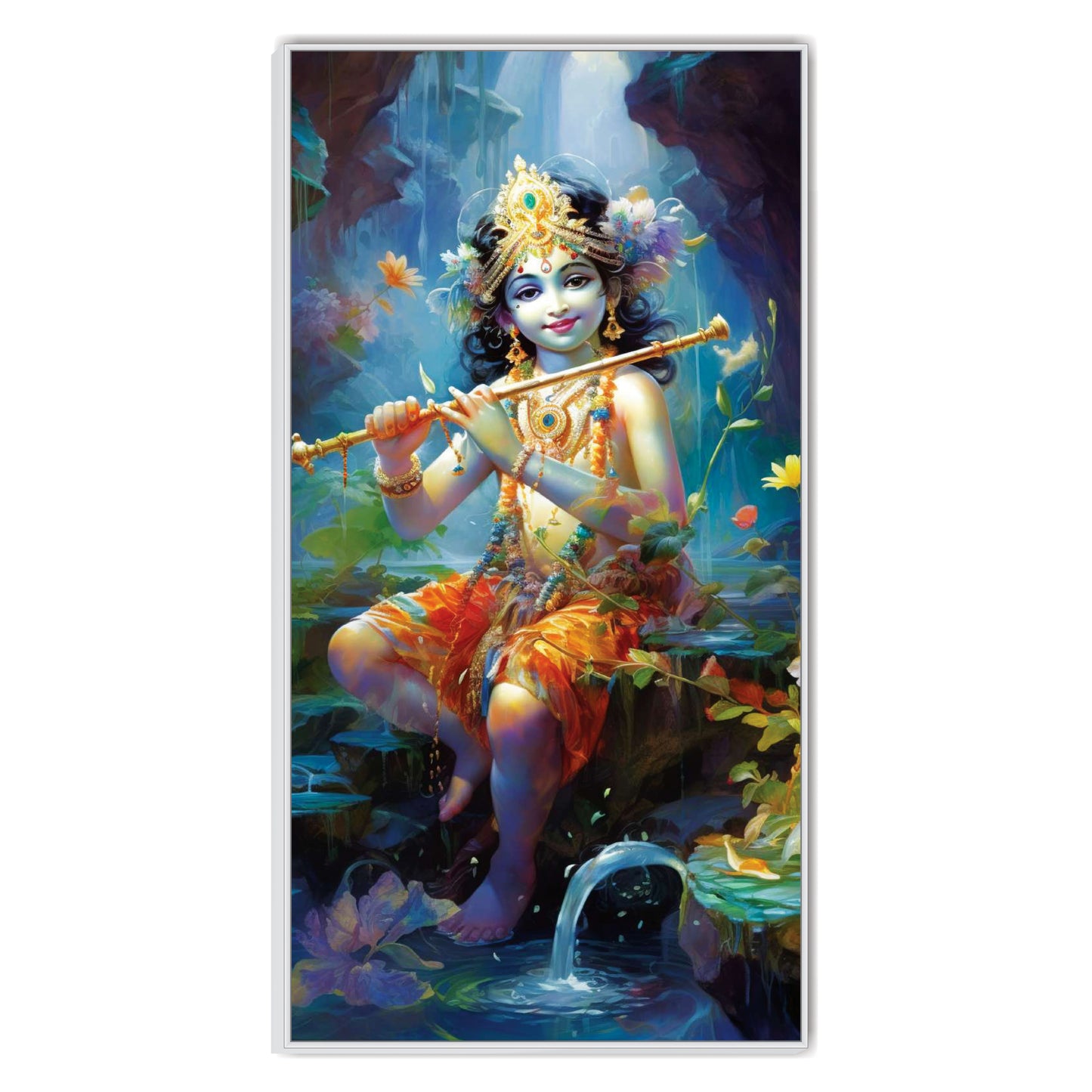 Krishna flute Canvas Art Wall Painting