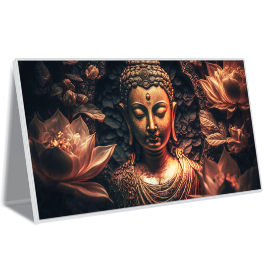 3D Flower Buddha Canvas Art Canvas Print Wall Painting