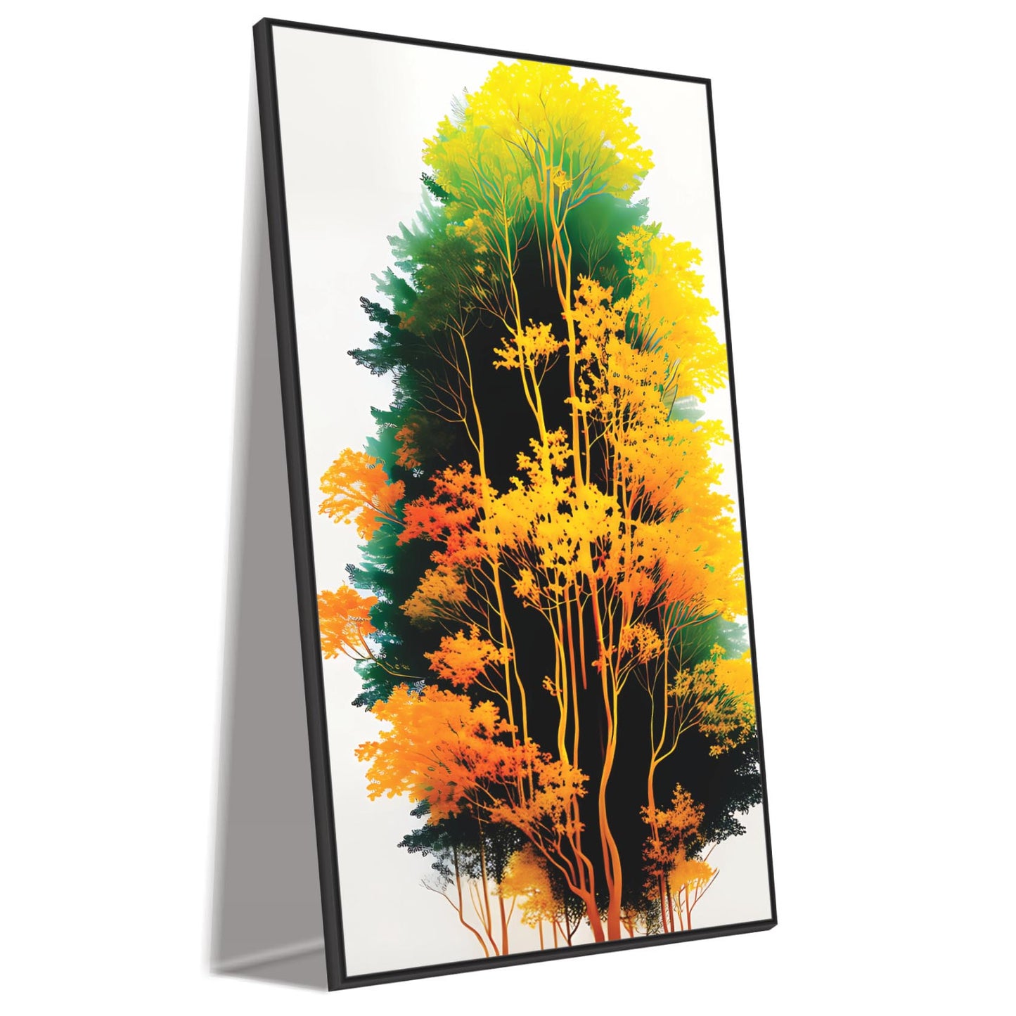 3D Tree leaves art Canvas Print Wall Painting