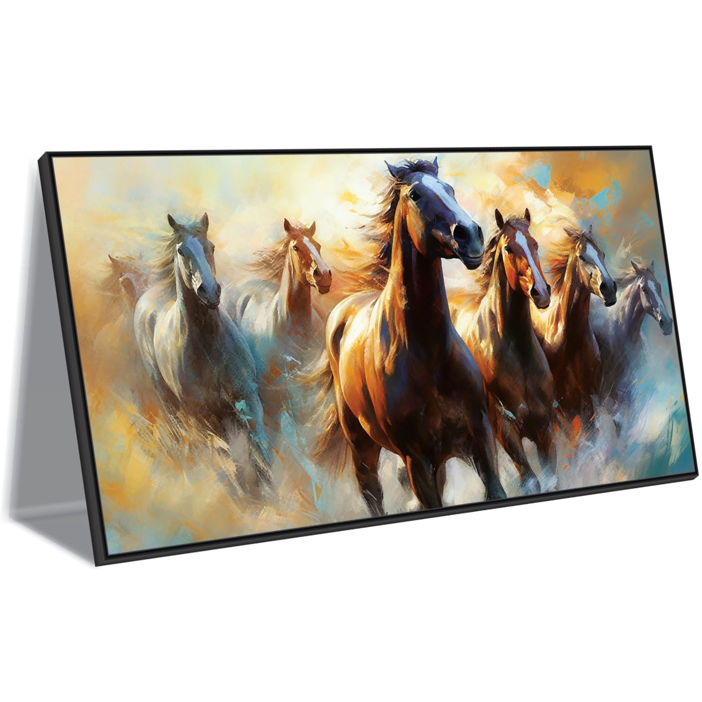 Beautiful running horse art Canvas Print Wall Painting