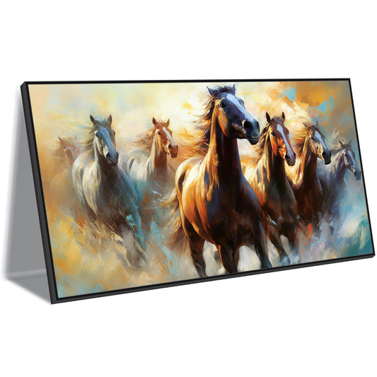 Beautiful running horse art Canvas Print Wall Painting