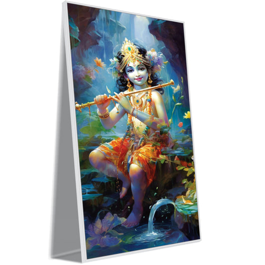 Krishna flute Canvas Art Wall Painting