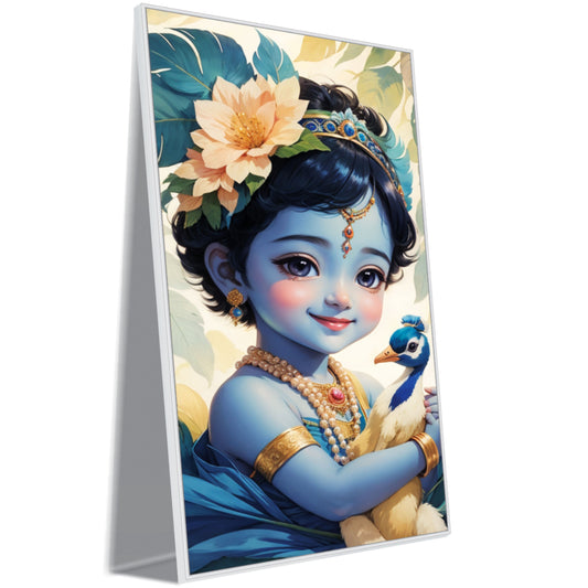 Little Krishna Beautiful Canvas Art Wall Painting