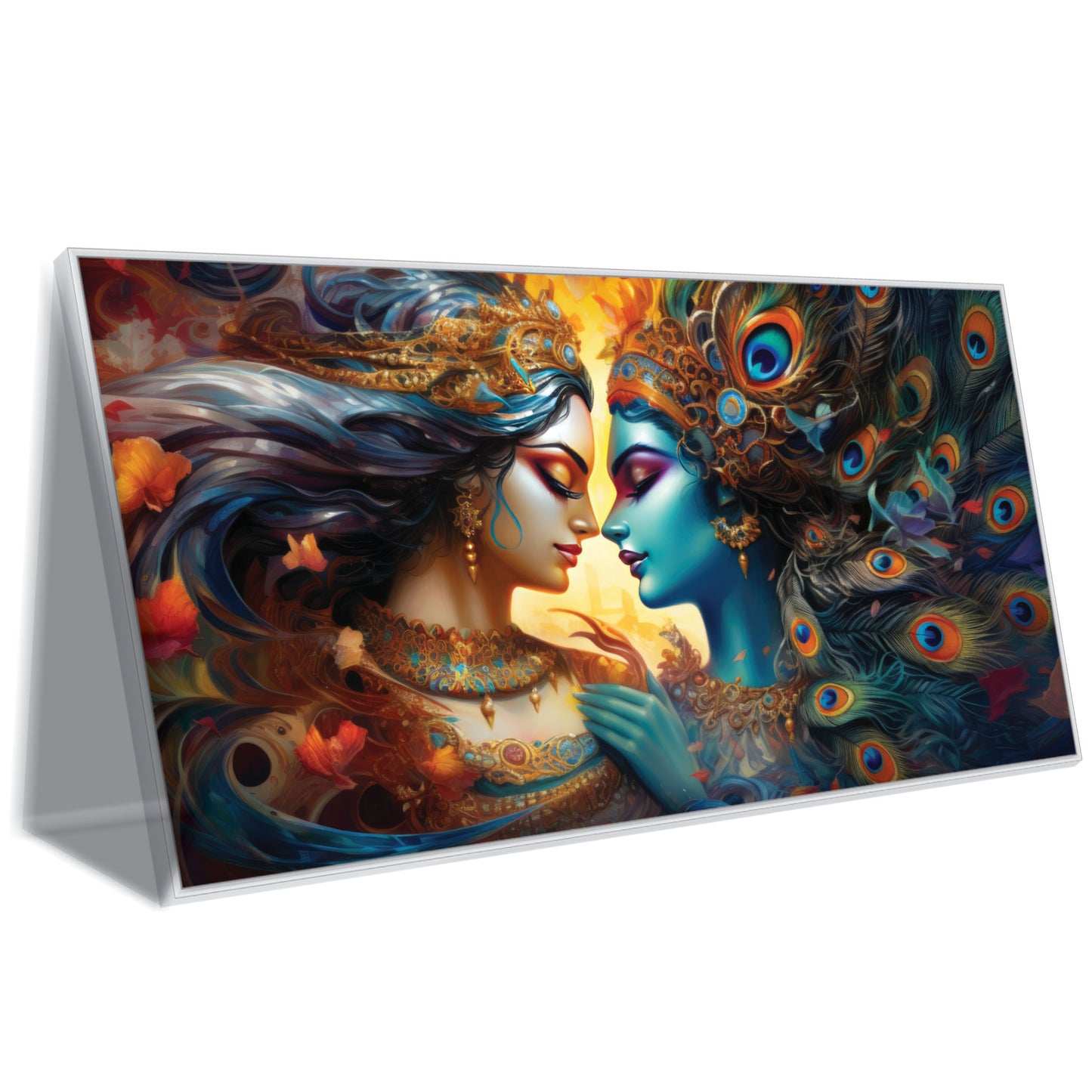 Radha Krishna beautiful art Canvas Print Wall Painting