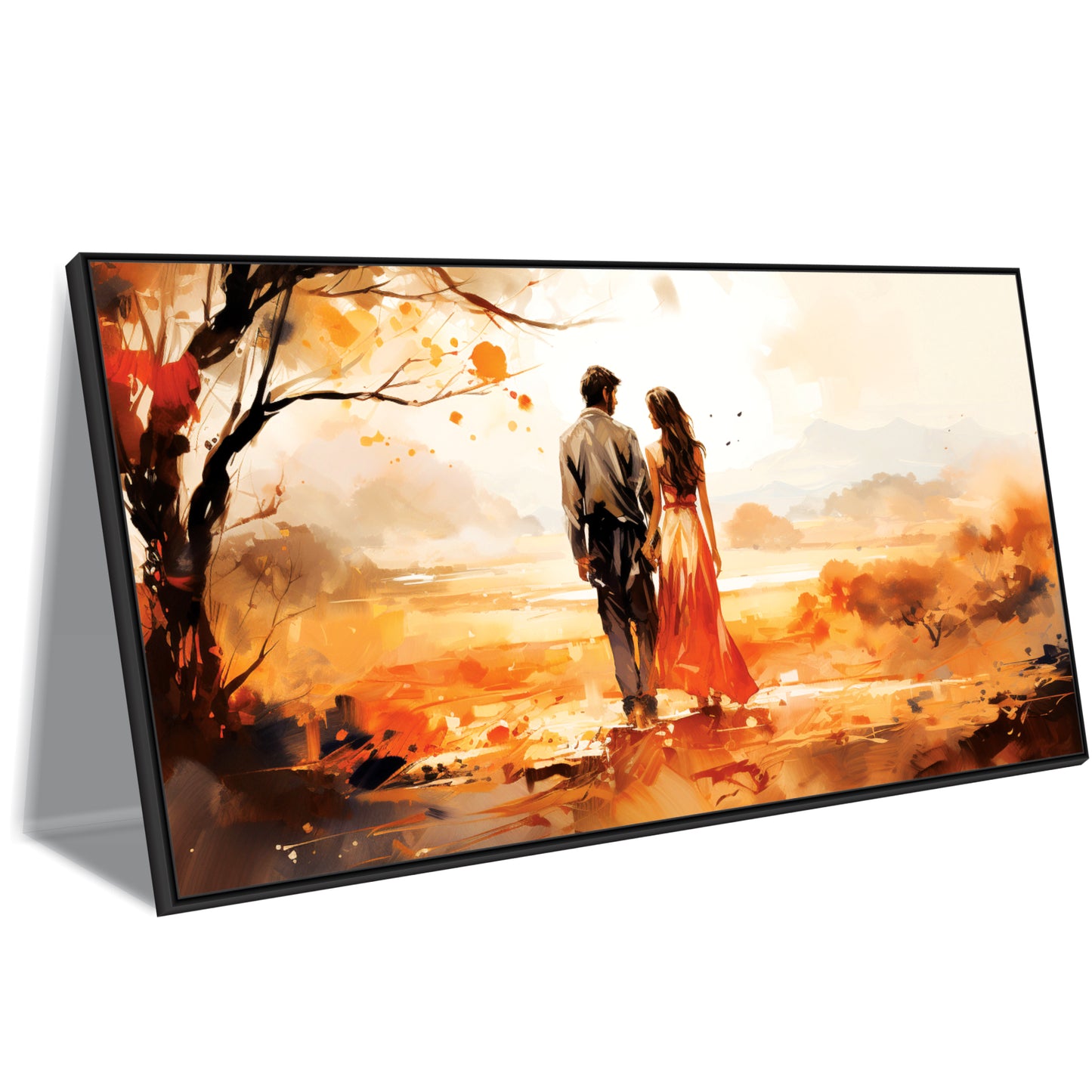 Couple Painting Art Canvas Print Wall Painting