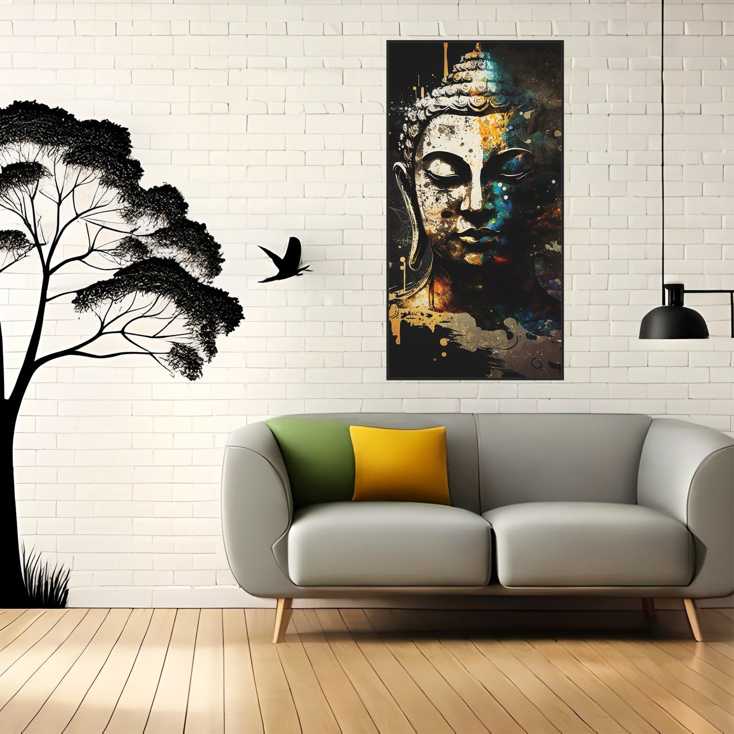 Abstract Buddha Canvas Art Canvas Print Wall Painting