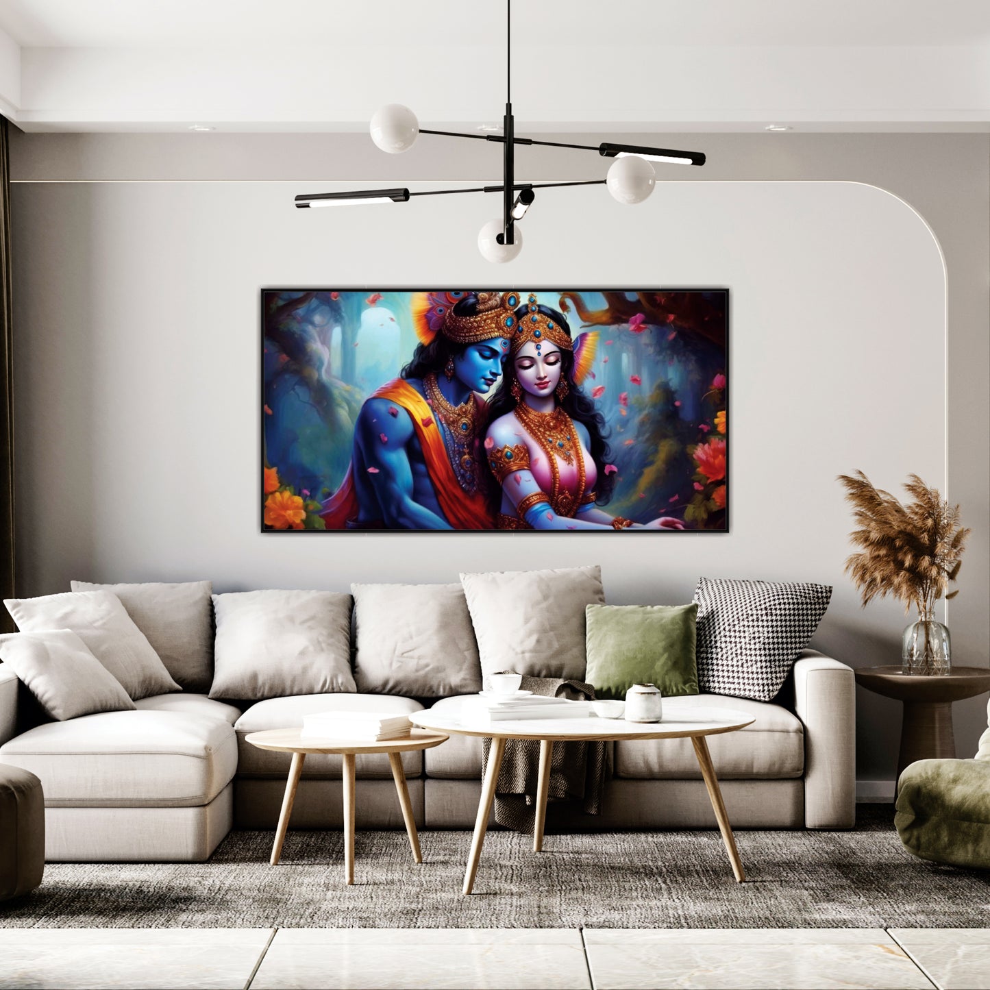 Radha Krishna beautiful Canvas Art