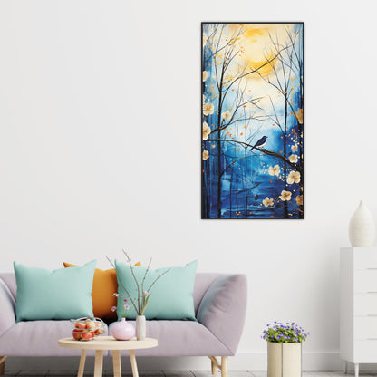 Nature midnight bird Canvas Print Wall Painting