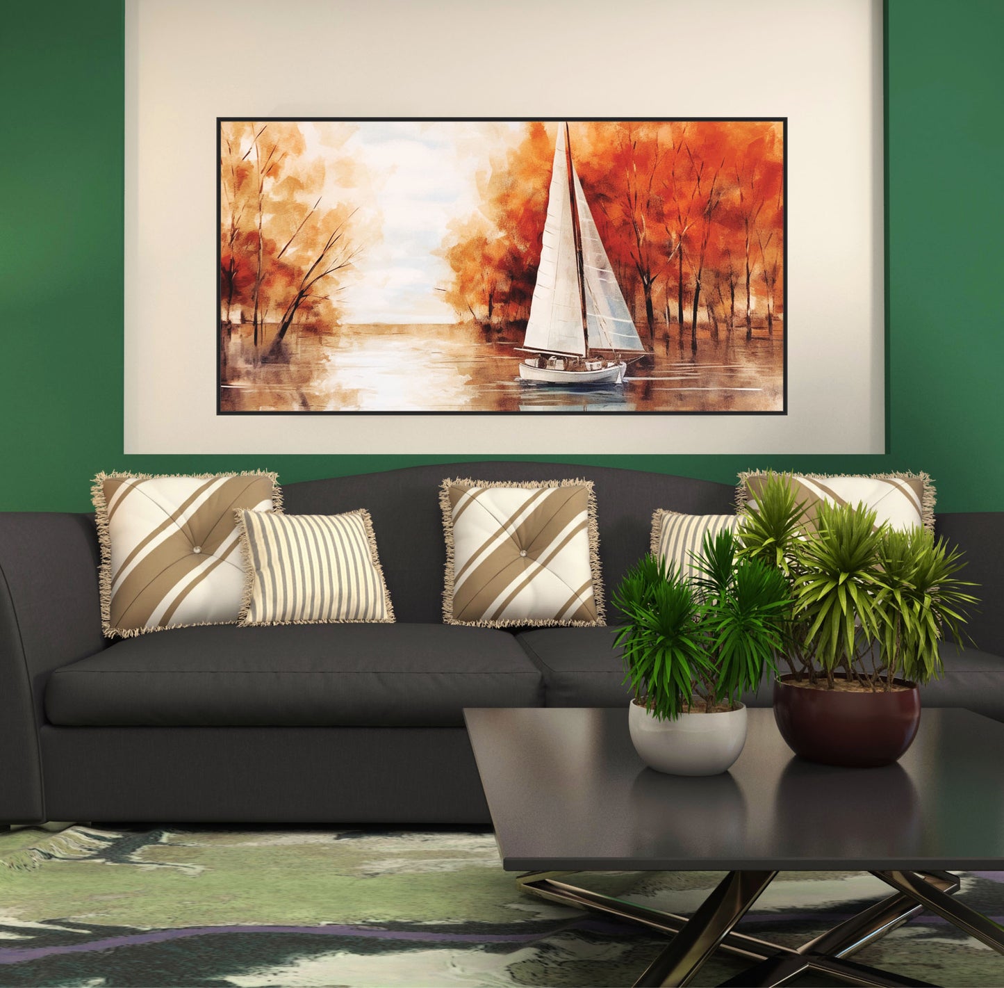 Boating view Canvas Print Wall Painting