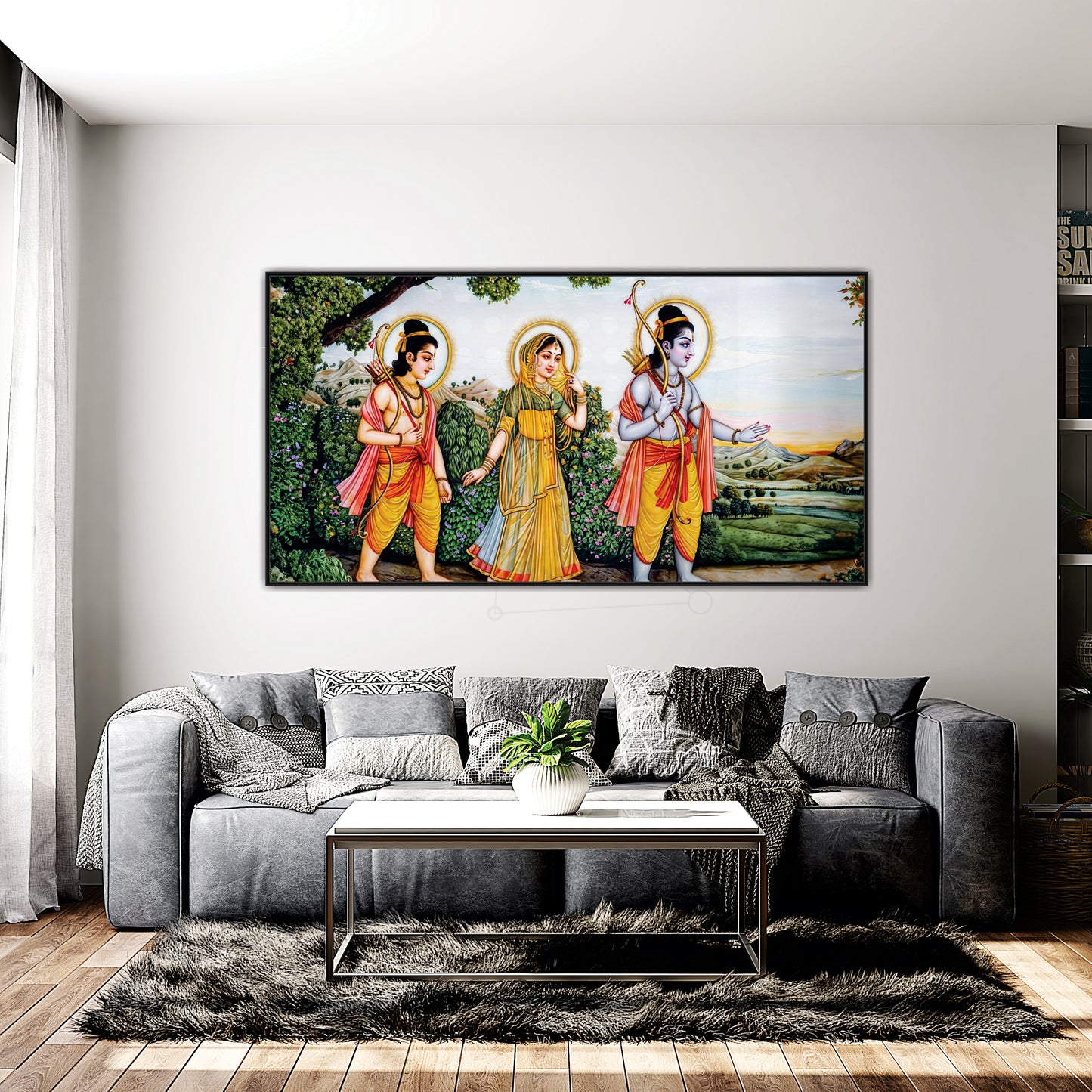 Sita Ram Lakshman Canvas Art Wall Painting