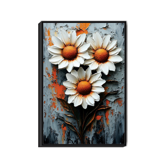 Golden Petals – The Beauty of Simplicity Canvas Wall Art