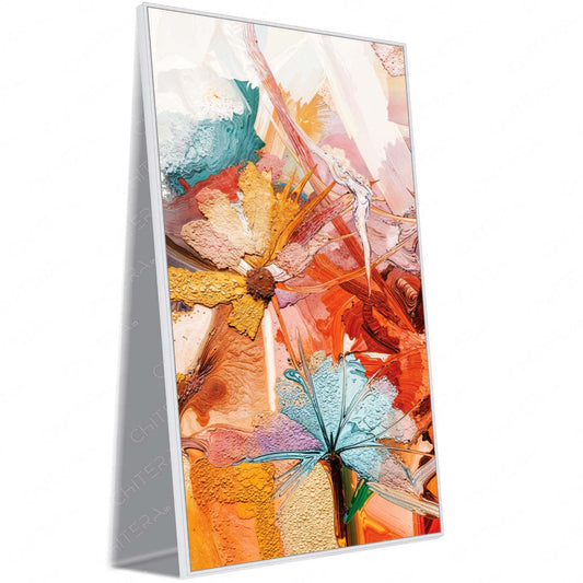 Whispers of Autumn in Blooming Hues Canvas Wall Art