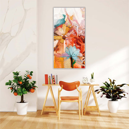Whispers of Autumn in Blooming Hues Canvas Wall Art