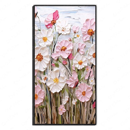 A Garden of Grace in Pink and White Canvas Wall Art