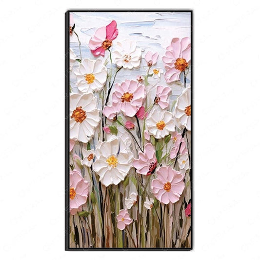 A Garden of Grace in Pink and White Canvas Wall Art