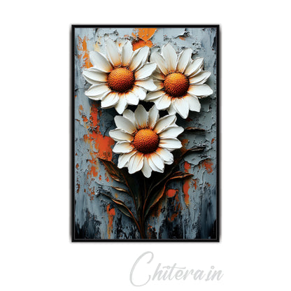 3D Flower Canvas Art Wall Painting