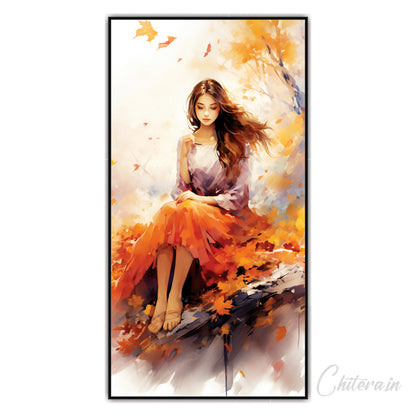 Beauty Girl Forest Canvas Art Wall Painting