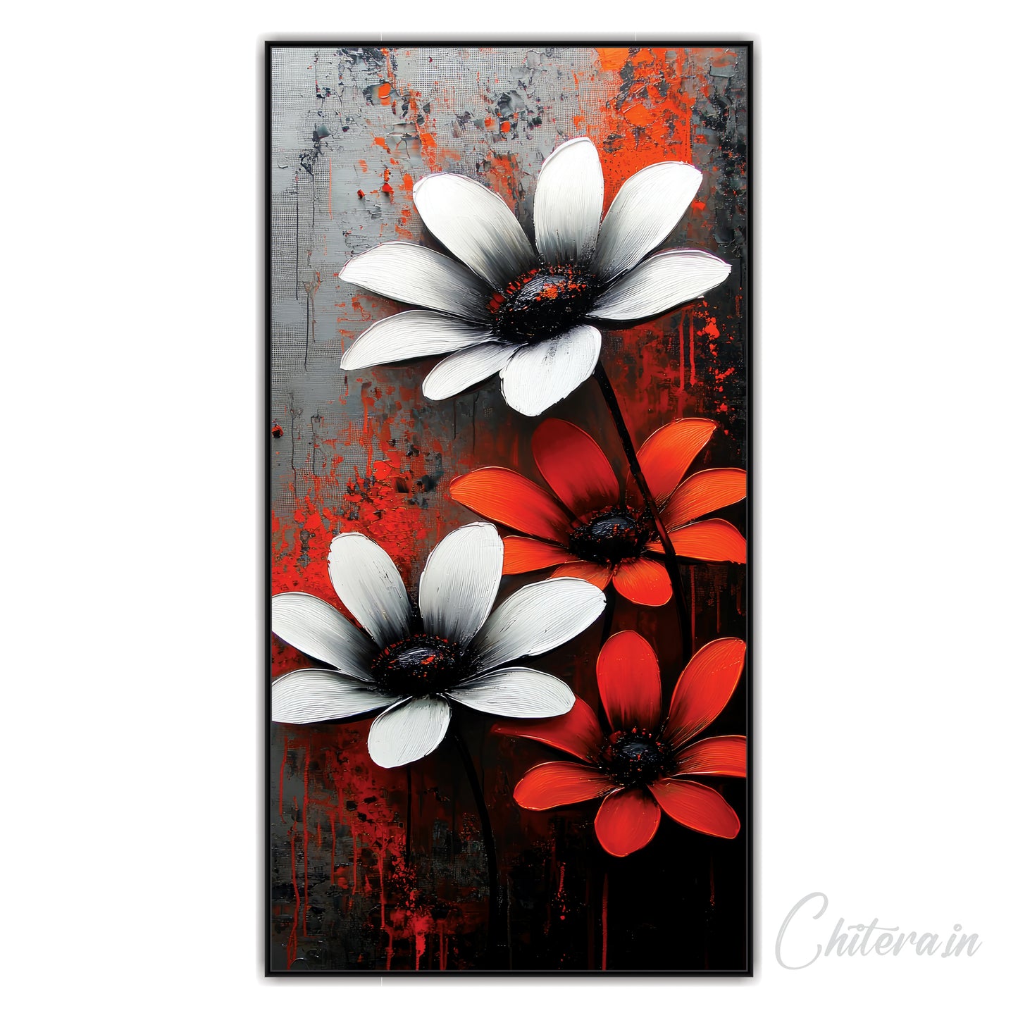 3D Flower Canvas Art Wall Painting