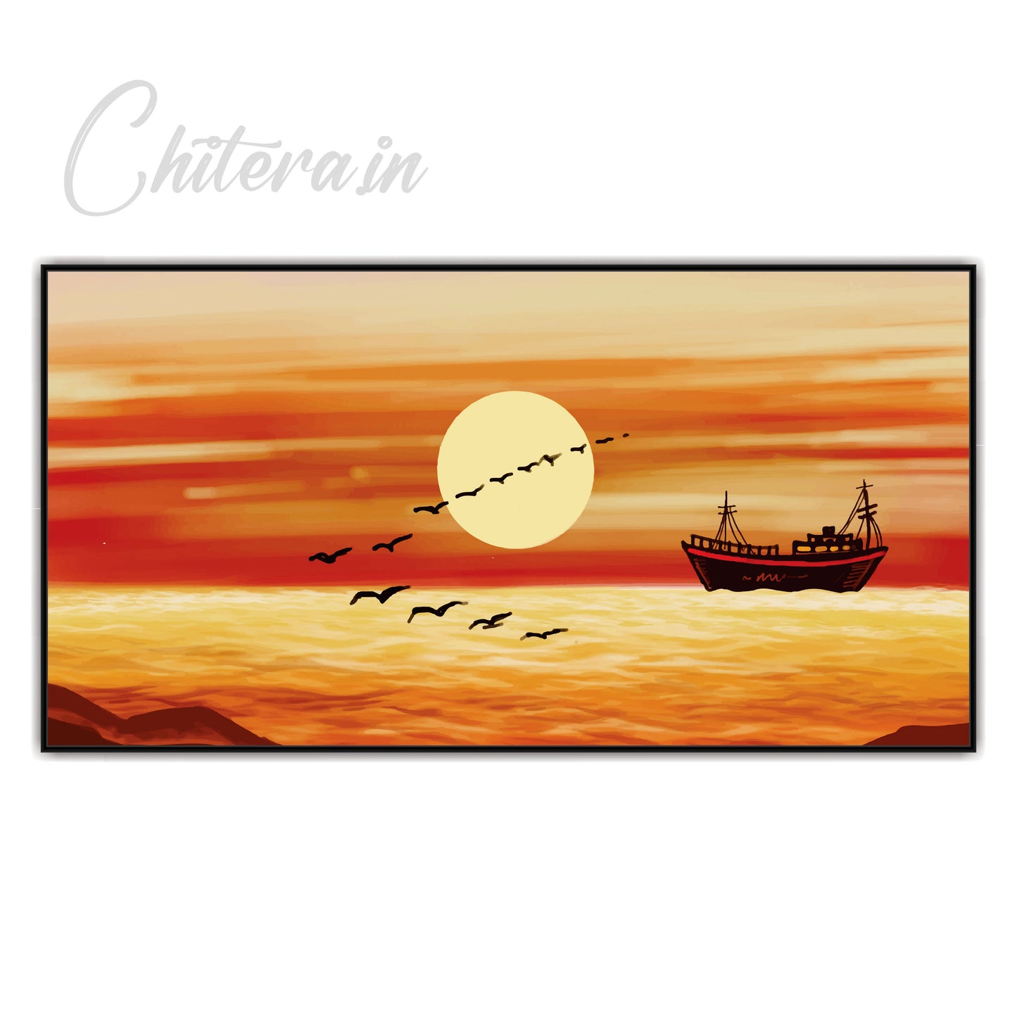 Boating view Canvas Print Wall Painting