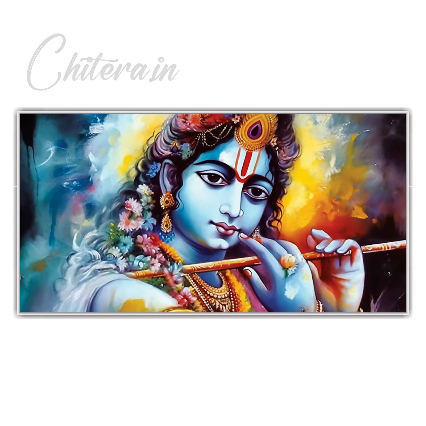 Krishna flute Canvas Art Wall Painting