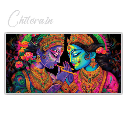 Radha Krishna beautiful art Canvas Print Wall Painting