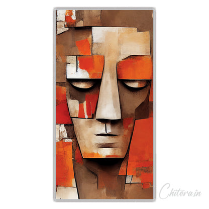 Abstract Face Art Canvas Painting