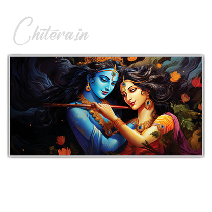 Radha Krishna beautiful art Canvas Wall Painting