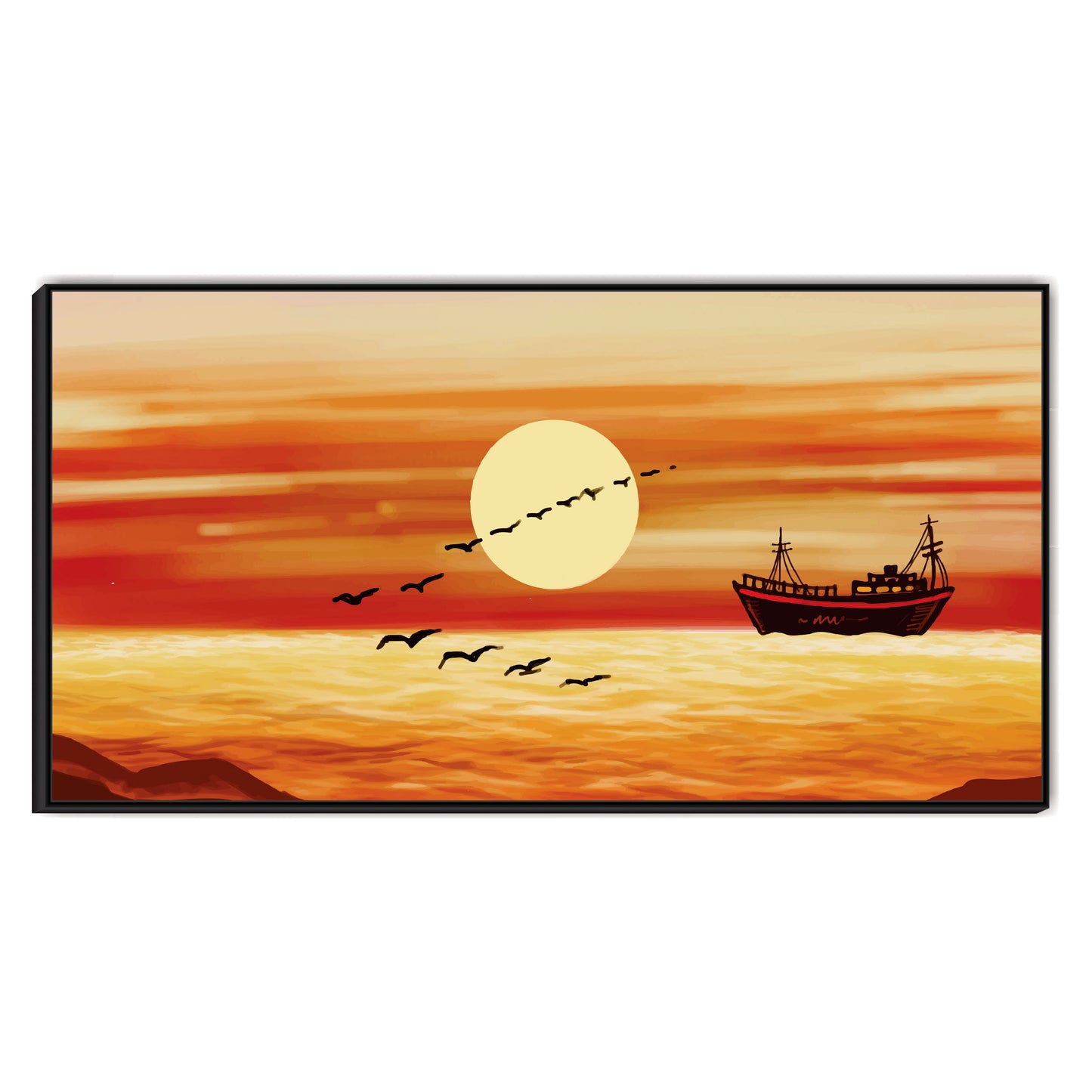 Boating view Canvas Print Wall Painting