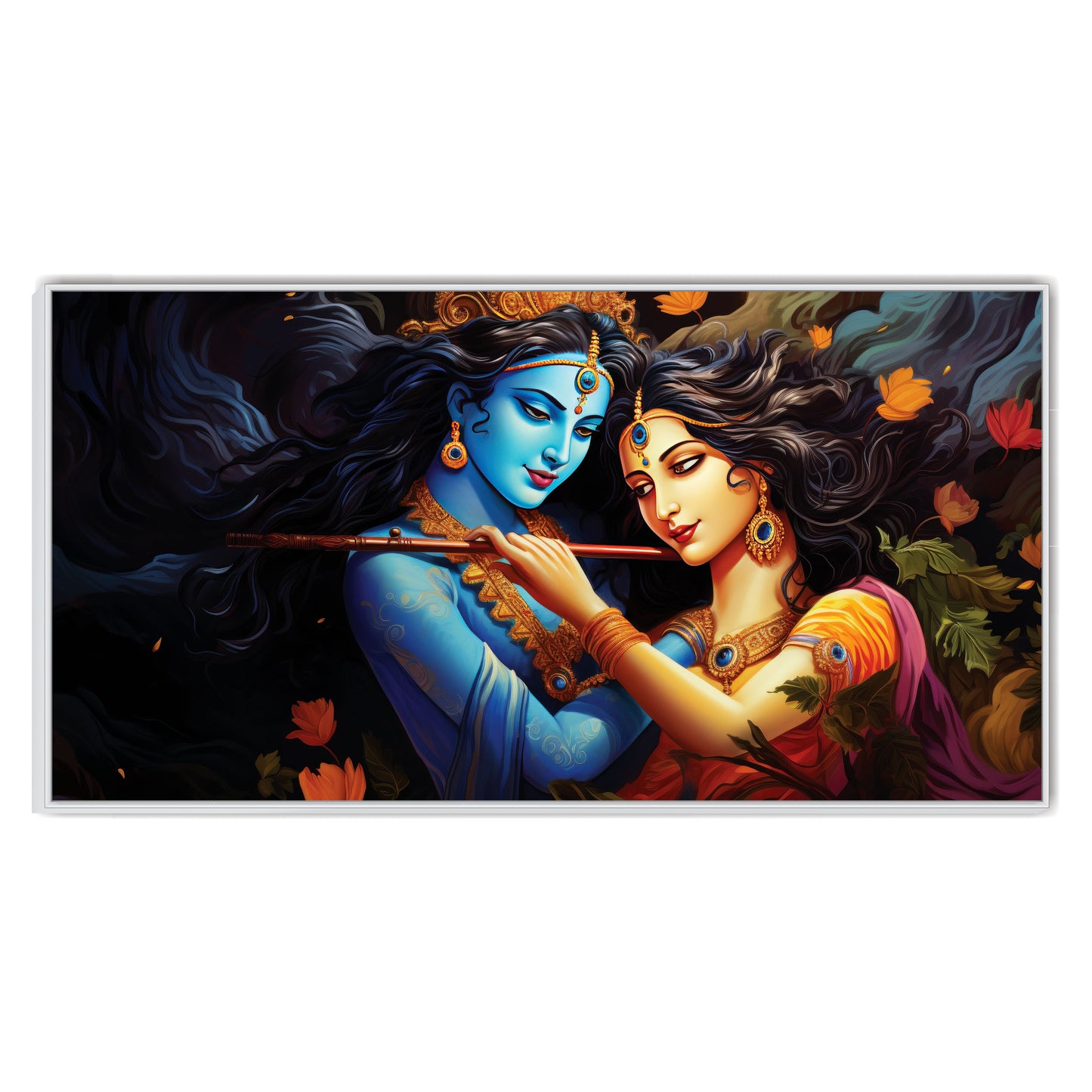 Radha Krishna beautiful art Canvas Wall Painting